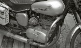 Przerobiony motor Junak (chyba?), lata 90