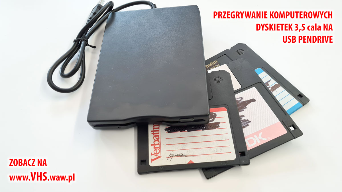 Zewnętrzna stacja dyskietek 3,5 cala