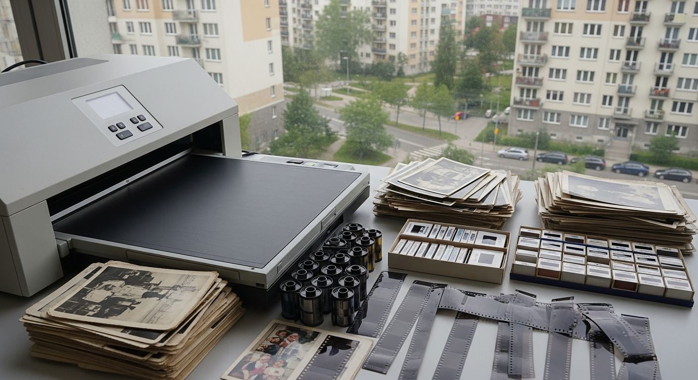 Warszawa Ursynów skanowanie zdjęć i fotografii na profesjonalnym skanerze A4