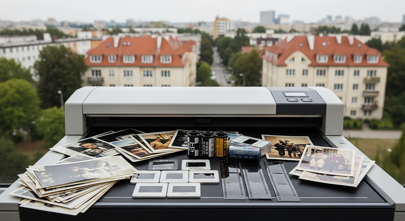 Skanowanie zdjęć i slajdów w ramkach w Warszawie Wesołej