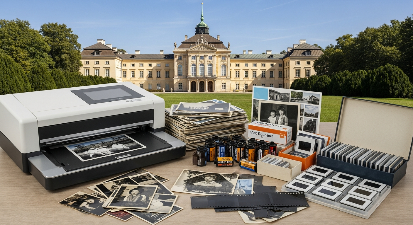 Skanowanie slajdów i przezroczy małoobrazkowych w ramkach